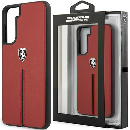 Ferrari FEOSIHCS21SRE S21 G991 czerwony/red hardcase Off Track Leather Nylon Stripe