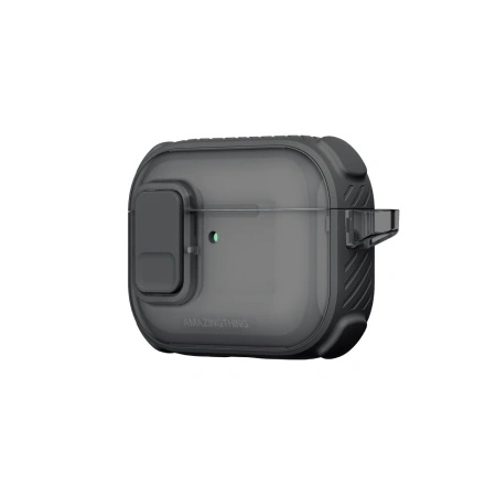 Etui AMAZINGTHING Titan Pro Mag Case Clear do AirPods Pro 3 - czarne