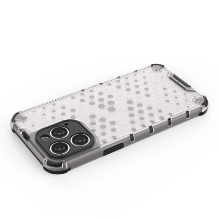 HURTEL POKROWIEC HONEYCOMB DO IPHONE 14 PRO PANCERNY PRZEZROCZYSTY OCHRONA