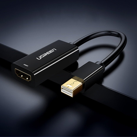 Ugreen kabel adapter przejściówka FHD (1080p) HDMI (żeński) - Mini DisplayPort (męski - Thunderbolt 2.0) biały (MD112 10460)