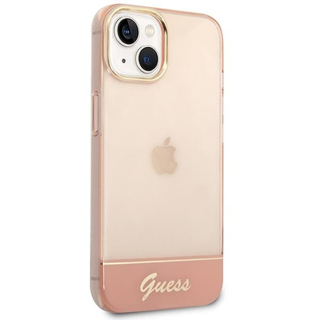 Guess GUHCP14MHGCOP iPhone 14 Plus 6,7" różowy/pink hardcase Translucent