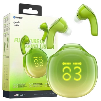 Słuchawki bezprzewodowe Acefast T9 Bluetooth 5.3 douszne - zielone