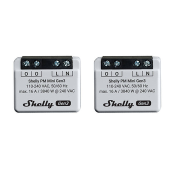SHELLY ZESTAW 2 STEROWNIKÓW PM MINI GEN3 DO WiFi BLUETOOTH AUTOMATYZACJA