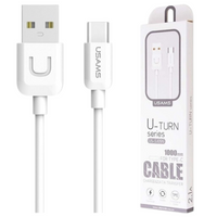 USAMS KABEL U-TURN USB-C 1M DO TELEFONÓW SZYBKIE ŁADOWANIE 2A ZŁĄCZE USB-C