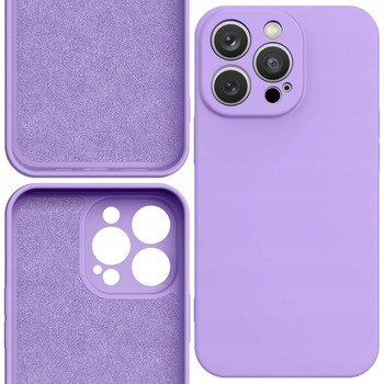 Silicone case etui iPhone 14 Plus silikonowy pokrowiec fioletowe