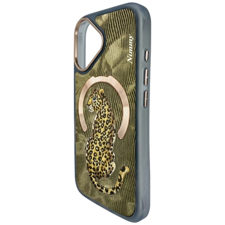 NIMMY ETUI FANTASY ANIMAL DO MAGSAFE IPHONE 16 ZŁOTE MAGNETYCZNE