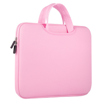Uniwersalne etui torba na laptopa 15,6'' tablet organizer na komputer różowy