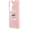 Etui Karl Lagerfeld IML Repeated         Choupette MagSafe do Samsung Galaxy S26 Plus różowy