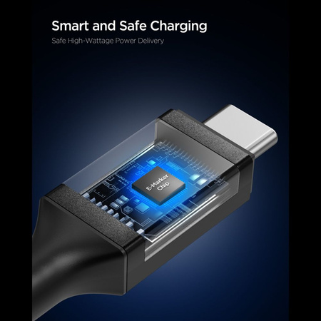 SPIGEN EB10010CC ESSENTIAL TYPE-C CABLE 100W 100CM BLACK