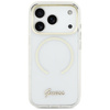 Etui Guess IML Script Metal MagSafe do   iPhone Air przezroczysty