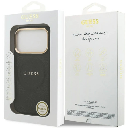 GUESS ETUI PEONY HOT STAMP MAGSAFE DO IPHONE 17 PRO CASE MAGNETYCZNE