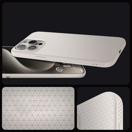 Etui Spigen Liquid Air na iPhone 15 Pro - tytan naturalny