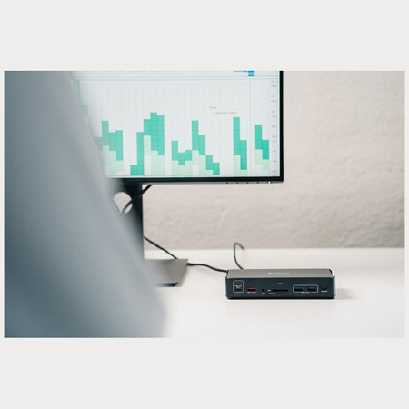 Adapter Verbatim stacja dokująca Pro     15w1 2xHDMI/1xRJ45/4xUSB-A/4xUSB-C/1xSD/1xmicroSD/1xAudio/1xDisplayPort szary 32171