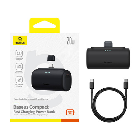 BASEUS POWERBANK OS-COMPACT 5000MAH 20W DO TELEFONÓW SZYBKA ŁADOWARKA USB-C