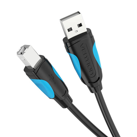 VENTION PRZEWÓD USB DO USB B DO DRUKARKI SKANERA LAPTOP 1 METR CZARNY