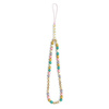 Guess zawieszka GUSTFLWP Phone Strap różowy/pink Heishi Beads