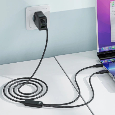 ACEFAST KABEL USB-C DO USB-C 100W 480MB/S DO ŁADOWANIA TELEFONÓW I LAPTOPÓW
