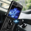 Etui pancerne Hybrid Armor Camshield do Z Flip 5 5G z osłoną na aparat - czarne