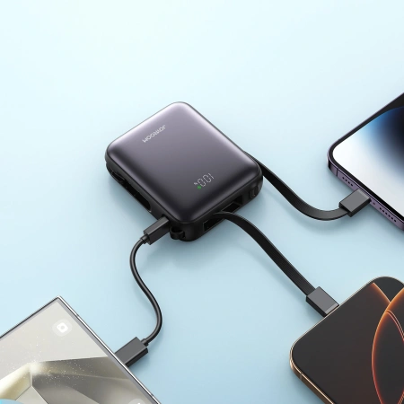 JOYROOM POWERBANK JR-PBF27 10000MAH 22.5W Z WBUDFANYMI KABLAMI USB-C