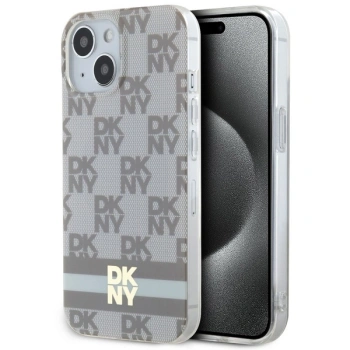 DKNY ETUI HARDCASE DO IPHONE 15 PLUS 14 PLUS 6.7 IML CHECKERED MONO