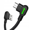 MCDODO KABEL KĄTOWY 90° MICRO USB SZYBKIE ŁADOWANIE DWUSTRONNY QC 3 LED 3M