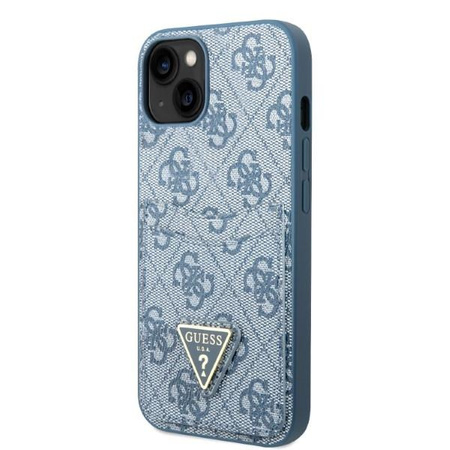 Guess GUHCP13SP4TPB iPhone 13 mini 5,4" niebieski/blue hardcase 4G Triangle Logo Cardslot