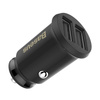 Baseus Grain Car Charger mini ładowarka samochodowa 2x USB 3.1A czarny (CCALL-ML01)