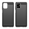 Carbon Case etui do Motorola Moto G Power 2023 elastyczny silikonowy karbonowy pokrowiec czarne