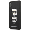 Karl Lagerfeld KLHCI65SAKICKCBK iPhone XS Max czarny/black hardcase Saffiano Karl&Choupette Head