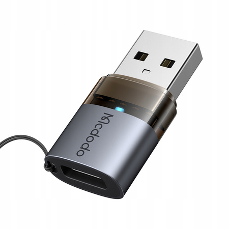 MCDODO ADAPTER PRZEJŚCIÓWKA USB-A 3.0 DO USB-C NA USB TYP C 3A 5GB OTG LED