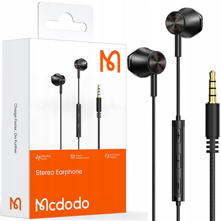 MCDODO IN-EAR MINI JACK HEADPHONES WITH MICROPHONE