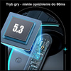 USAMS SŁUCHAWKI BLUETOOTH 5.3 DO TELEFONÓW IPHONE ANDROID Z SYSTEMEM GAMING