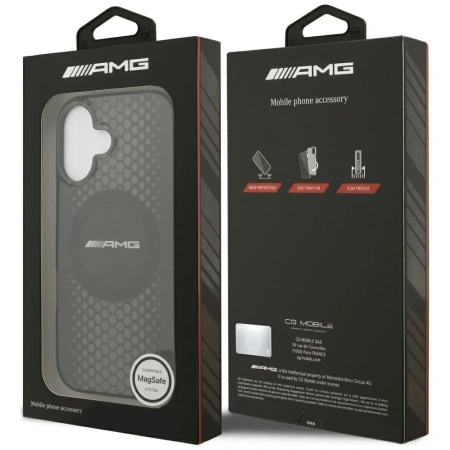 MERCEDES ETUI AMG DOUBLE LAYER TRANSPARENT GRAPHICS DO IPHONE 17 MAGSAFE