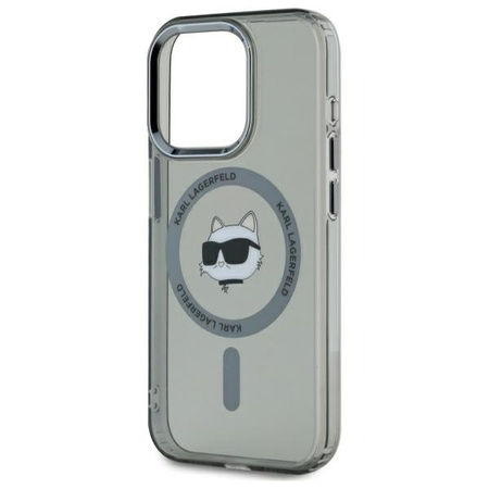 KARL LAGERFELD ETUI DO IPHONE 15 PRO 6.1 HARDCASE IML METAL CHOUPETTE HEAD