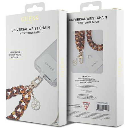 Etui Guess GUOUCBMC4MT Universal Big Hand Strap Acetate Acrylic 4G Charm