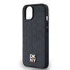 DKNY ETUI HARDCASE DO IPHONE 14 15 13 LEATHER MONOGRAM METAL LOGO