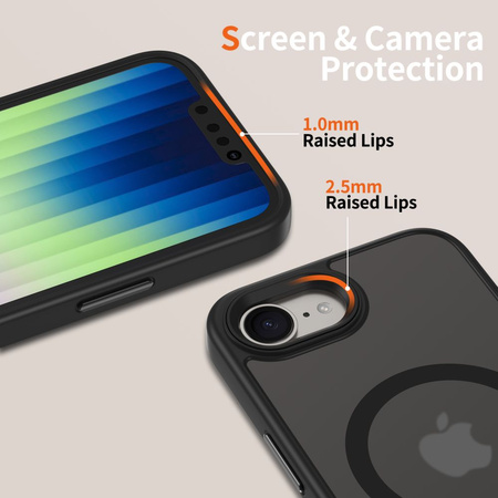 TECH-PROTECT MAGMAT CASE DO IPHONE 16E DO MAGSAFE MATTE BLACK PROTEKCJA