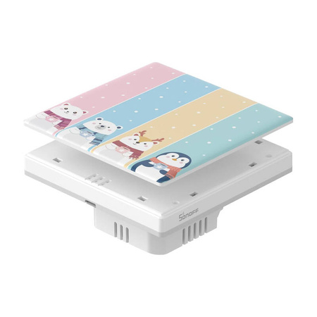 SONOFF NAKŁADKA OSŁONA DO DOTYKOWEGO WŁĄCZNIKA T5 CARTOON 4C DO SMART HOME