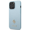 Guess GUHCP13LPS4MB iPhone 13 Pro / 13 6,1" niebieski/blue hardcase Saffiano 4G Small Metal Logo