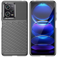 Thunder Case etui do Xiaomi Redmi Note 12 Pro+ silikonowy pancerny pokrowiec czarne