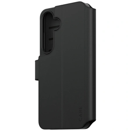 Etui CARE by PanzerGlass Feature Wallet Kickstand na Samsung Galaxy S25 - czarne