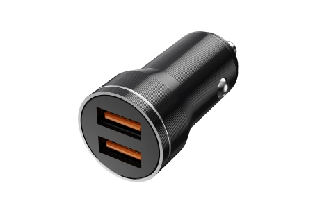JELLICO ładowarka samochodowa F2S 3.1A 18W 2xUSB Czarny