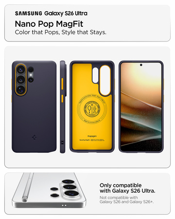 Spigen Nano Pop MagSafe, blueberry navy - Samsung Galaxy S26 Ultra