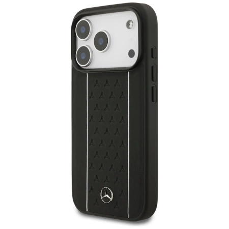 MERCEDES ETUI LEATHER STAR PATTERN STRIPES MAGSAFE DO IPHONE 17 PRO