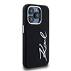 KARL LAGERFELD SILIKONOWE ETUI HARDCASE DO IPHONE 15 PRO 6.1 LOGO METALOWE