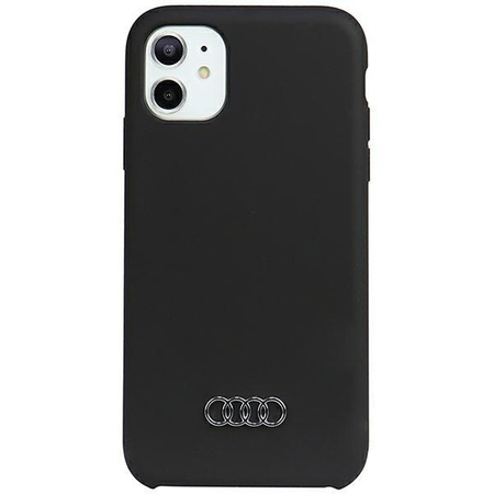 Etui Audi Silicone Case na iPhone 12 / iPhone 12 Pro - czarne AU-LSRIP12P-Q3/D1-BK