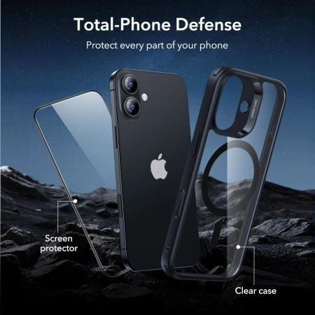 ESR ZESTAW CLASSIC HYBRID MAGSAFE DO IPHONE 17 Z SZKŁEM HARTOWANYM NA