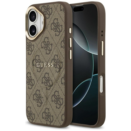 Etui Guess 4G PU Classic Logo MagSafe do iPhone 17 brązowy