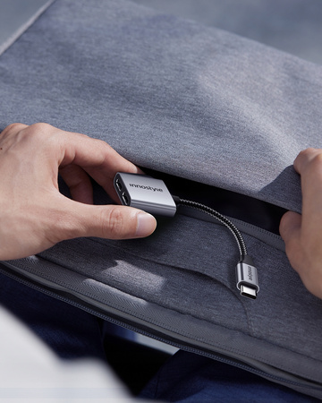 INNOSTYLE ADAPTER 2X USB-C PRZEJŚCIÓWKA KABEL TYP C DO SAMSUNG APPLE Z DAC