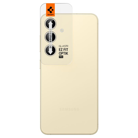 Spigen Glass tR EZ Fit Optik Pro 2 Pack, yellow - Samsung Galaxy S24+